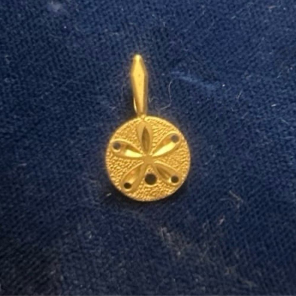 14k gold petite sand dollar Pendant